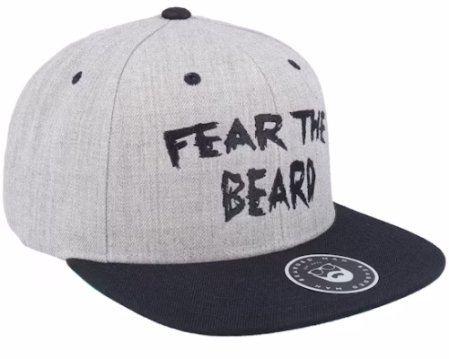 Fear The Beard GreyBlack Baseball Cap
