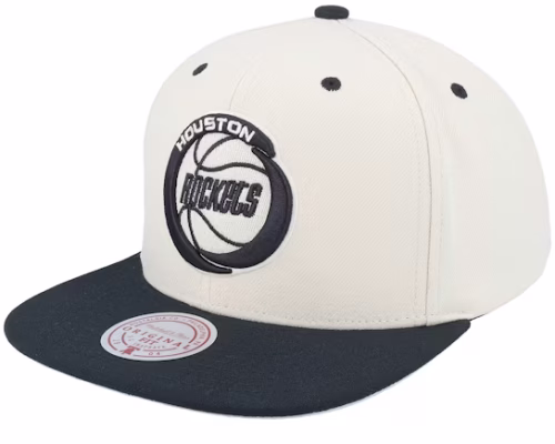 Houston Rockets Evergreen Cream Black Hwc Off WhiteBlack Baseball Cap