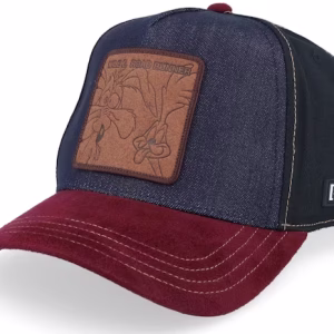 Looney Tunes Coyote & Road Runned Black/Navy/Burgundy A-Frame Trucker