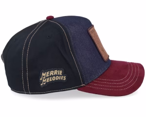 Looney Tunes Coyote & Road Runned Black/Navy/Burgundy A-Frame Trucker