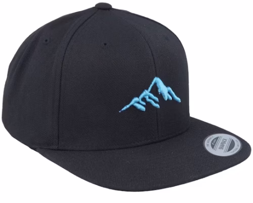 Mountain 3d BlueBlack Baseball Cap