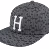 Paradox Classic H 5 Panel Hat Black Baseball Cap