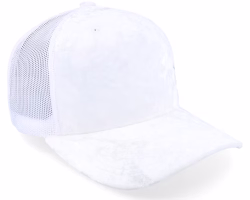 Poker King Crown Velvet White A-frame Trucker