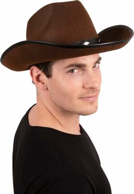 Cowboy Hat for Women & Men with Pull on Closure