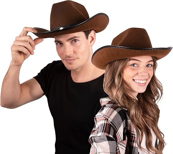 Cowboy Hat for Women & Men with Pull on Closure