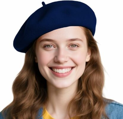 French Breathable Solid Wool Beret