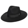 The Author Wide Brim Fedora Hat - Black