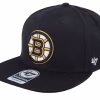 Boston Bruins No Shot 47 Captain Black Baseball Cap