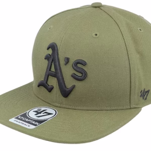 Oakland Athletics MLB Ballpark Camo Captain Sandalwood Baseball Cap