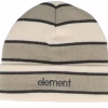 Kids Mid Lowcase Beanie Stripe Oat Milk Cuff