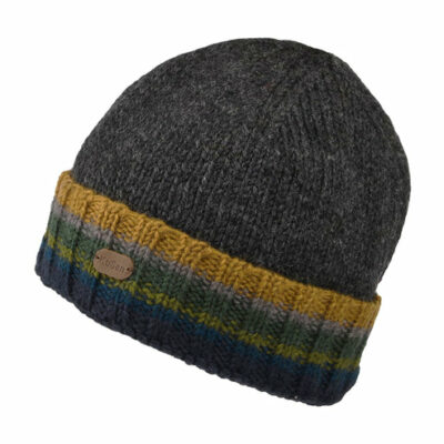 Cuff Knit Beanie Hat - Charcoal