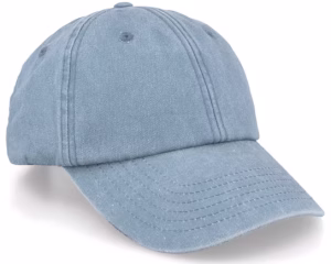 Vintage Washed Denim Light Blue Dad Cap