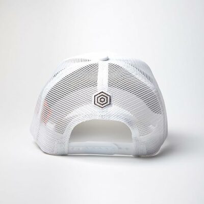 Trucker Cap White Brown Velvet