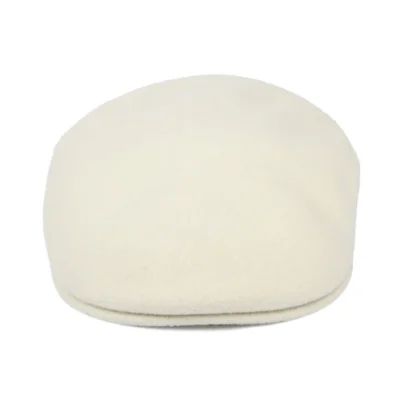 Wool Flat Cap - Winter White