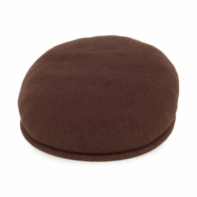 Wool Flat Cap - Tobacco