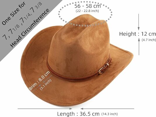Wide Brim Western Cowgirl Hat