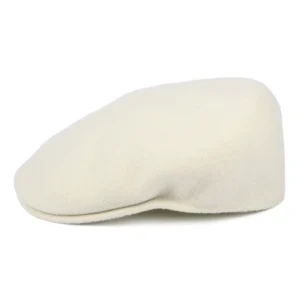 Wool Flat Cap - Winter White