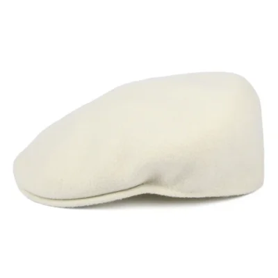 Wool Flat Cap - Winter White