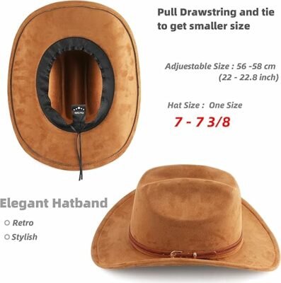Wide Brim Western Cowgirl Hat