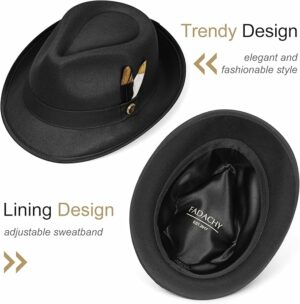 FADACHY Fedora Hats for Men & Women