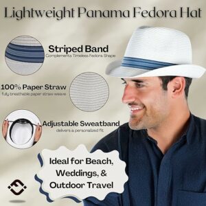 Summer Short Brim Packable Fedora Hat