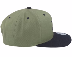 Crazy Smiley Black/Olive/Black Baseball Cap