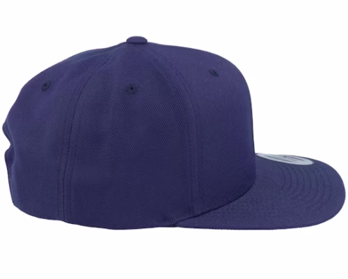Crown Side Embroidered Navy Baseball Cap