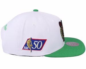 Boston Celtics Nba 50th Anniversity Whitegreen Baseball Cap