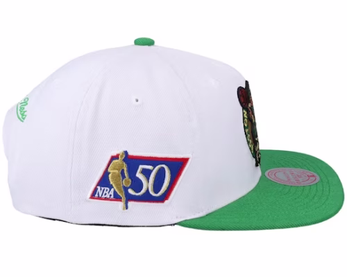 Boston Celtics Nba 50th Anniversity Whitegreen Baseball Cap