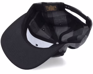 Checked Flanell Black/Grey Baseball Cap