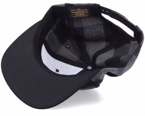 Checked Flanell Black/Grey Baseball Cap