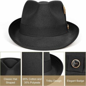 FADACHY Fedora Hats for Men & Women