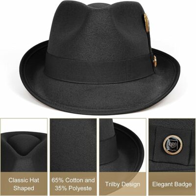 FADACHY Fedora Hats for Men & Women