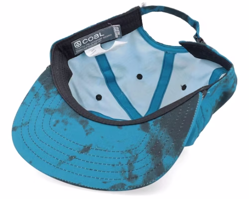 The Pontoon Roomy Teal Tie Dye Baseball Cap