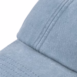Vintage Washed Denim Light Blue Dad Cap
