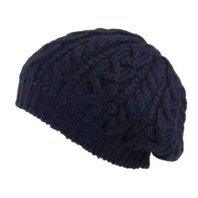 Alpaca Beret - Navy Blue