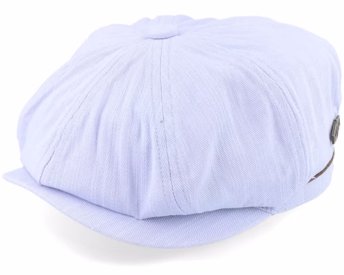 Slub Cotton Light Blue Newsboy Cap