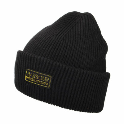 Cotton Flex Blend Beanie Hat - Black