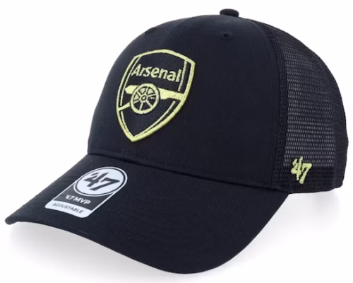 Arsenal Epl Branson Metallic 47 Mvp Cap BlackGold Trucker