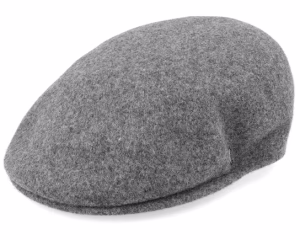 Classic Wool Charcoal Flat Cap