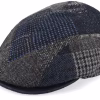 Smart Xtra 42 Wool Mix Blue Patch Flat Cap