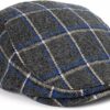 Single Panel Cotton Fitted Newsboy Cap