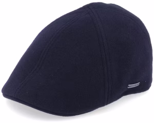 Texas Duck Shape Texas WoolCashmere Navy Flat Cap
