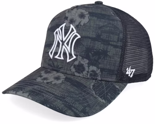 New York Yankees MLB 47 Offside Dt Cap Charcoal A-frame Trucker