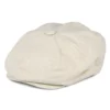Cotton Linen Newsboy Cap Oatmeal