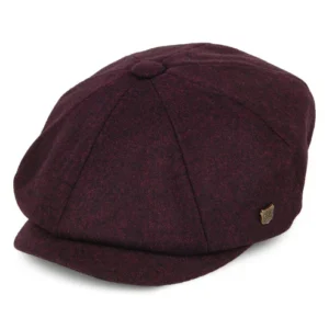 Alfie Melton Newsboy Cap - Merlot