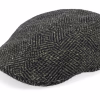 Ivy Cap Wool OliveBlack Flat Cap