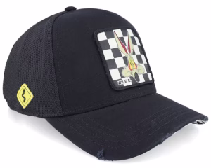 Looney Tunes Wile E Black A-Frame Trucker