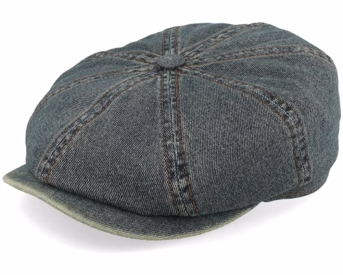 Hatteras Denim Used Denim Flat Cap