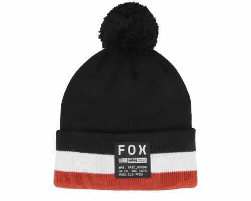 Fracture Beanie Black Pom